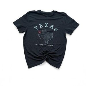 Old Navy - Texas Graphic T-Shirt - Men's M - Black - The Lone Star State Tee